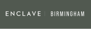 Enclave Birmingham logo on a dark green background. The brand name appears in white text separated by a vertical bar.] ,