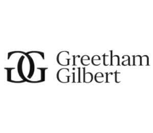 Logo featuring interlocking G monogram to the left, with the words 'Greetham Gilbert' in serif type to the right.